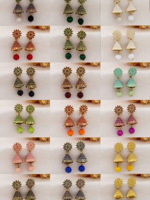 DEW MAT Small Earrings Jhumka Alloy Jhumki Earring