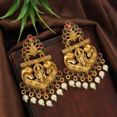 Atulya SGA-BLJ-E-103 Cubic Zirconia Brass Chandbali Earring