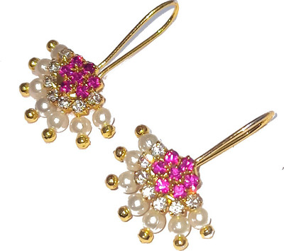 Adhira's Maharashtrian traditional Bugadi Designs Golden Bugdi Earrings Alloy Clip-on Earring