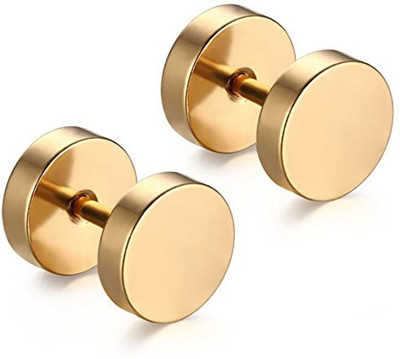Shashank Soul Mens Jewellery Valentine Multi Golden stud Bali earrings for men/ Ear rings Cubic Zirconia Copper, Brass Stud Earring
