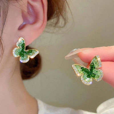 Jat Jewellers Cubic Zirconia Gold-plated Plated Alloy, Crystal Nose Ring Set(Pack of 2)