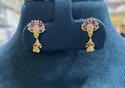 gvg Small Studs Alexandrite Alloy Earring Set