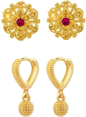 VIGHNAHARTA g Combo set For Women and Girls Alloy Stud Earring[VFJ1140-1179ERG] Cubic Zirconia Brass Stud Earring, Clip-on Earring