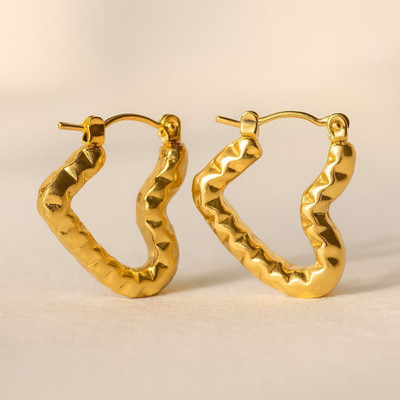 Garnisha Gold Plated Stylish Earrings for Women & Girls | Elegant Design Brass Earring Set