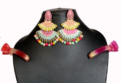 Diamond Style Jhumki Earring Alloy Earring Set, Jhumki Earring, Drops & Danglers