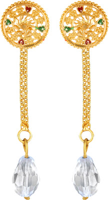 VIGHNAHARTA Vighnaharta Removable Studs 1 pair Stud 1 chain drop earring for women and Girls Beads Brass Drops & Danglers
