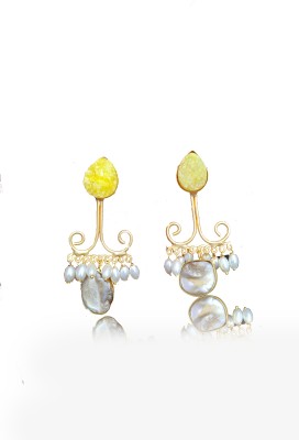 Gaur Handicrafts Drop and Danglers Brass Clip-on Earring, Drops & Danglers