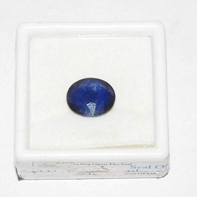 Aanya Jewels 5.00 Ratti Lab Tested Blue Sapphire Stone (Nilam Stone/Neelam Stone) Sapphire Alloy, Brass Plug Earring