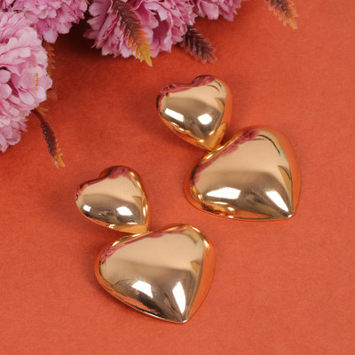 Dressberry Heart Style Earrings, Earrings For Women, And Girls Alloy Drops & Danglers