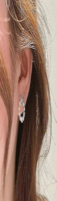 Fashion Paradise Trendy Bow Style Korean Earring For Daily Wear Zircon Brass Earring Set
