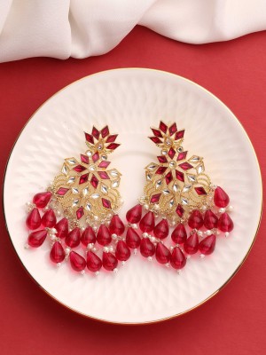 SAIYONI Exquisite Kundan Earring For Women & Girls Alloy Drops & Danglers