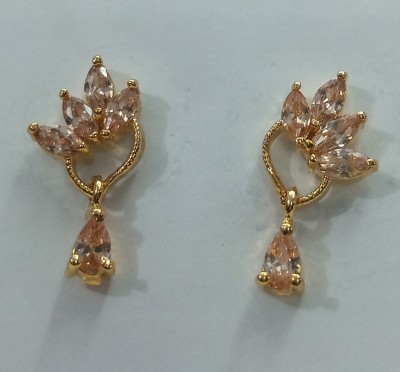 Shree Shyam Jewellers SSJ7B Cubic Zirconia Brass Plug Earring