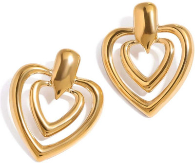 DZOIR Women Earring Stainless Steel Stud Earring