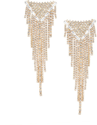 RUBANS 18K Gold Plated Cubic Zirconia Brass Drops & Danglers
