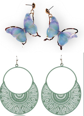 VATIYAANA JEWELS Golden Layered Earrings for Women & Girls Birthday, Anniversary Gift Alloy Drops & Danglers