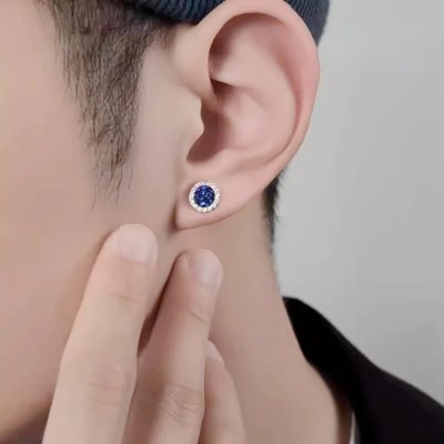 Salty Alpha Celeste Earrings for Men & Boys | Ear Tops | Ear Piece | Aesthetic Jewellery Stainless Steel Stud Earring