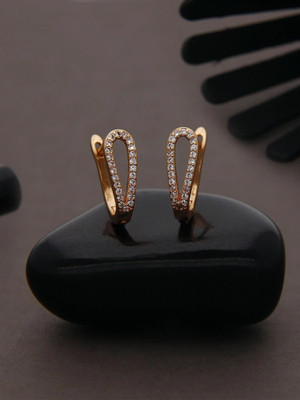 jivaas collection Rose Gold Brass Stud Earring