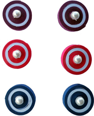 Designer's Collection Designers Collection Paper Quilling Earrings Paper Stud Earring