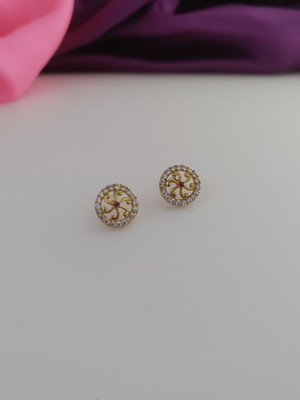 DENISHA NIVA Beads Brass Earring Set