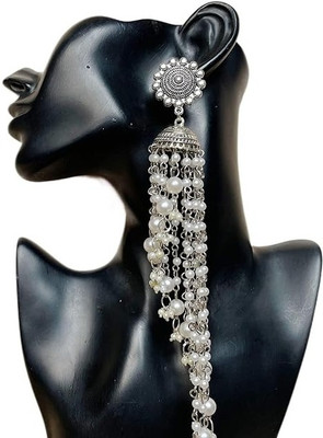 navjai Stylish & Party Wear Jhumka Latest Collection Pearl Tassel Latkan earring & Girl Pearl Metal Drops & Danglers, Jhumki Earring