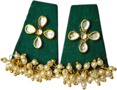 The Sej Creation Kundan143 Wood Stud Earring