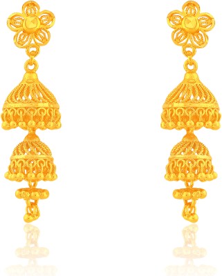 arch fashion Traditional Micron Plated Wedding Jhumkha Collection For Women And Girls Brass Jhumki Earring