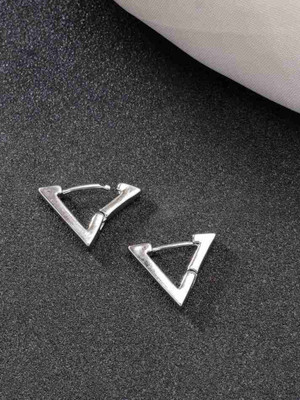 krelin Triangle Hoop Earring for Men and Boys Latest Collection Hot Selling Stainless Steel Stud Earring