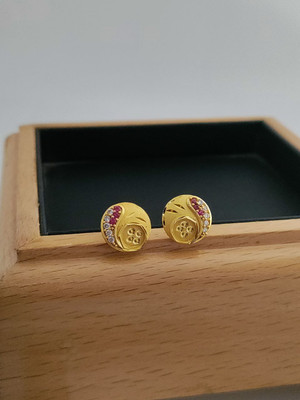 CGENTERPRISE CG Brass Stud Earring