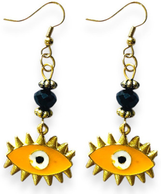 InsTook INSTOOK 2PCS 1SET Bohemian Tibetan Stones Hook Earrings for Girls & women Acrylic Jhumki Earring