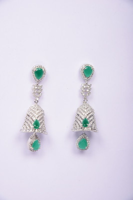 Namokriti Jhumka Earring Cubic Zirconia Alloy Drops & Danglers, Jhumki Earring, Earring Set