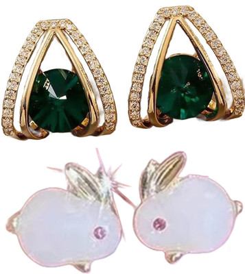 SVENT Combo Earing | Pearl Earrings Trendy | Party & Casual Jewelry for Women & Girls Alloy Earring Set