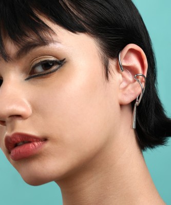 SOHI SOHI Silver-Plated Ear Cuff Alloy Cuff Earring