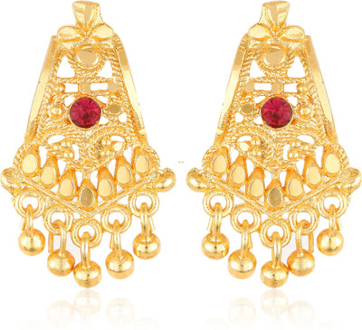 VIGHNAHARTA VFJ1624ERG_10 Cubic Zirconia Brass Stud Earring, Drops & Danglers