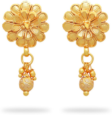 Drashti Collection Traditional Gold Platted NewStud Earrings Collection Brass Stud Earring