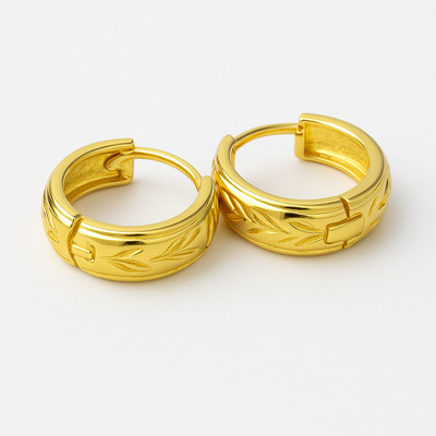 sripik Golden Studs for women studs for women combo Pack of 1 Lightweight Brass Stud Earring