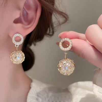 estailo fashion Estailo Bling Blogger Earrings for Women & Girls | Gold-Plated Sparkling Studs | Alloy Drops & Danglers