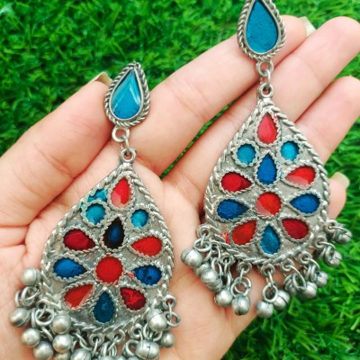 GenZ Jewels Celebrity German Silver Chandbali Earring