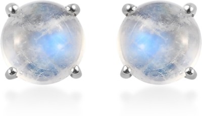 PRINCE Gems 45353 Moonstone White Metal Stud Earring