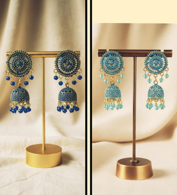 THEKAMAL COMBO EARINGS Beads Alloy Jhumki Earring, Earring Set, Stud Earring