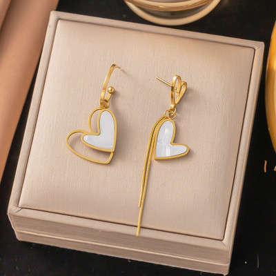 MYKI Striking Stainless Steel Earrings For Women & Girls Stainless Steel Drops & Danglers