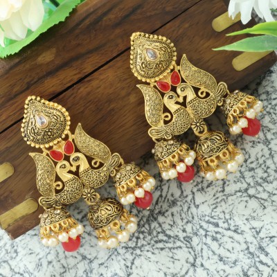 Bhagya Lakshmi Traditional Metal Jhumki Earring