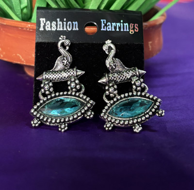 Aswari Peacock style jhumka Earrings Alloy Jhumki Earring