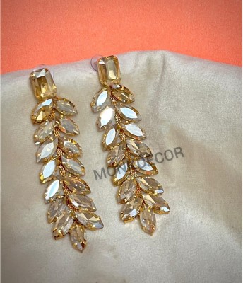 TANLOOMS Elegant Gold Color Drop Earrings for Girls & Women Alloy Drops & Danglers