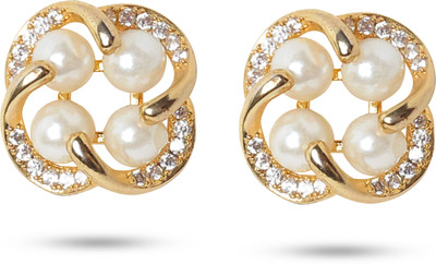 RedSolitaire WESTERN GOLDEN STUD EARRINGS Alloy Stud Earring