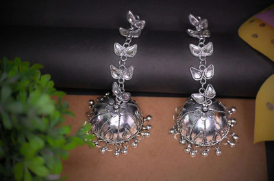DIVYASHVI FASHION Heritage Dome Drop Jhumka with stone Alloy Drops & Danglers, Jhumki Earring