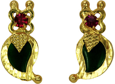 Kollam Supreme Gold plated Mango Ear studs Brass Stud Earring