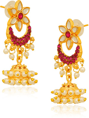 Raj And Deb Traditional Tample Earring Collection For Women Brass Jhumki Earring