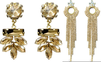 Hana creations Silver Plated Oxidised Traditional Jhumka/ Jhumki Earrings for Women and Girls Brass, Alloy Earring Set