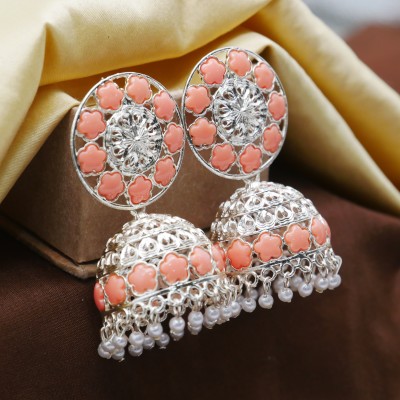 tsw Pearl Jhumka Pearl Alloy Jhumki Earring