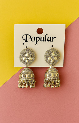 Dkshafashion JMK.000006 Alloy Jhumki Earring, Huggie Earring